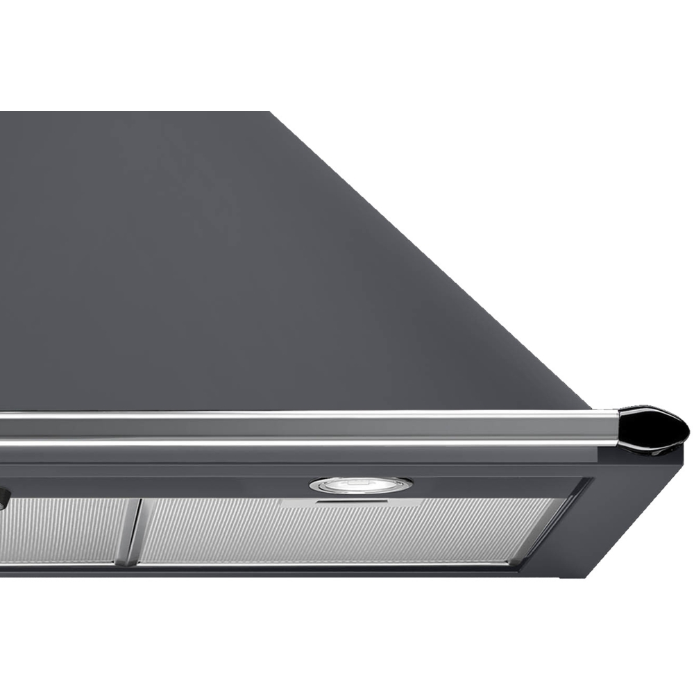 Smeg KT90GRE Victoria 90cm Chimney Cooker Hood, Grey, A Rated