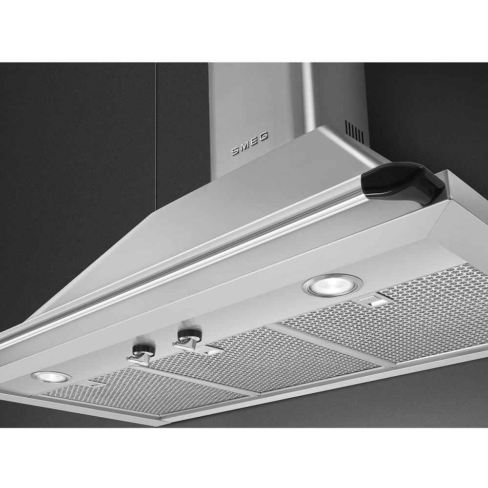 Smeg KTR90XE Victoria 90cm Chimney Cooker Hood, Stainless Steel, A Rated