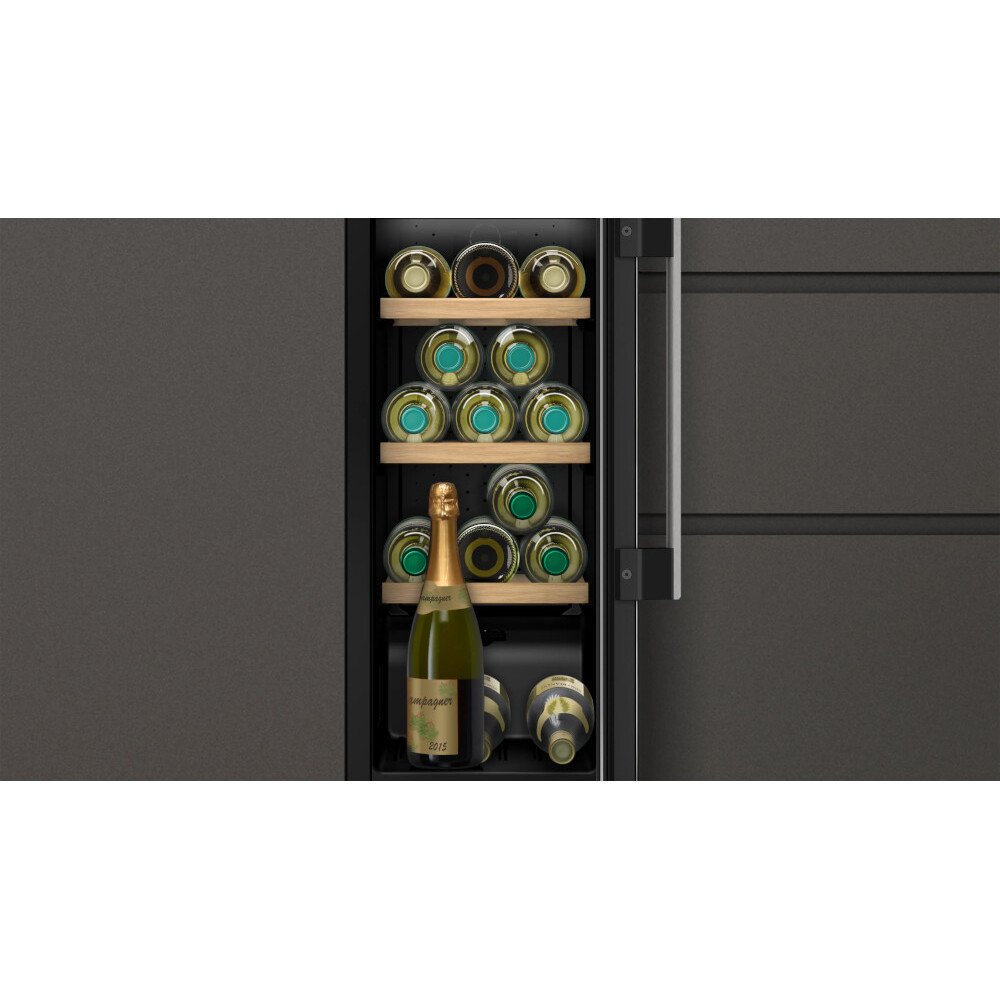 Neff KU9202HF0G N70 Integrated Wine Cooler, Black, F Rated