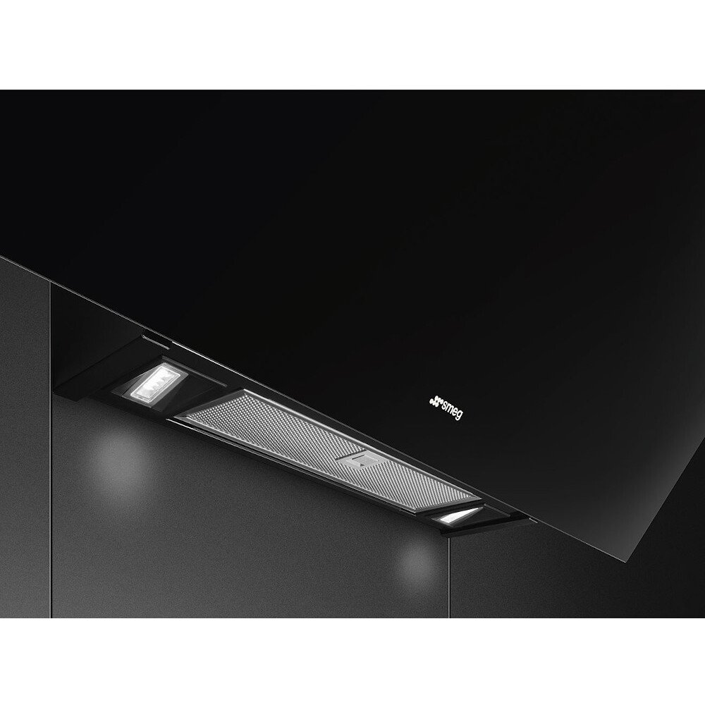 Smeg KV394N 90cm Chimney Cooker Hood, Black, A Rated