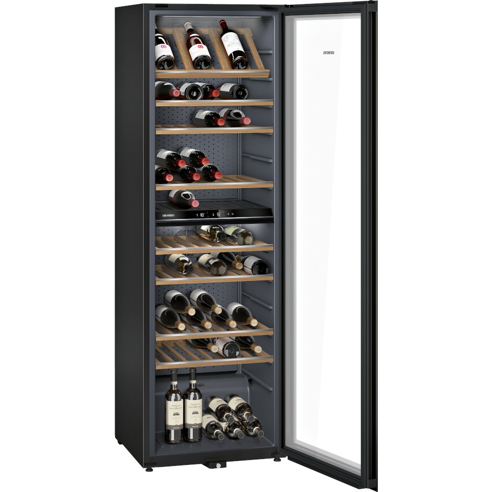 Siemens KW36KATGA iQ500 Wine Cooler, Black, G Rated