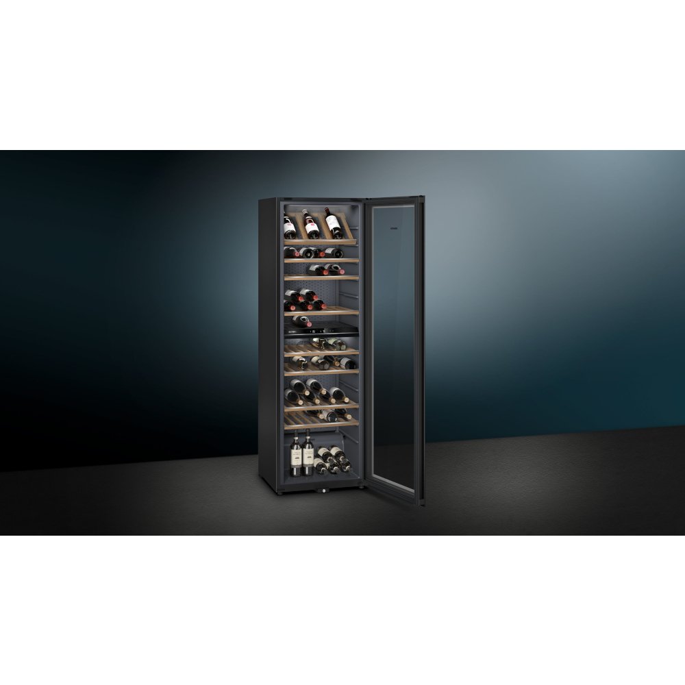 Siemens KW36KATGA iQ500 Wine Cooler, Black, G Rated