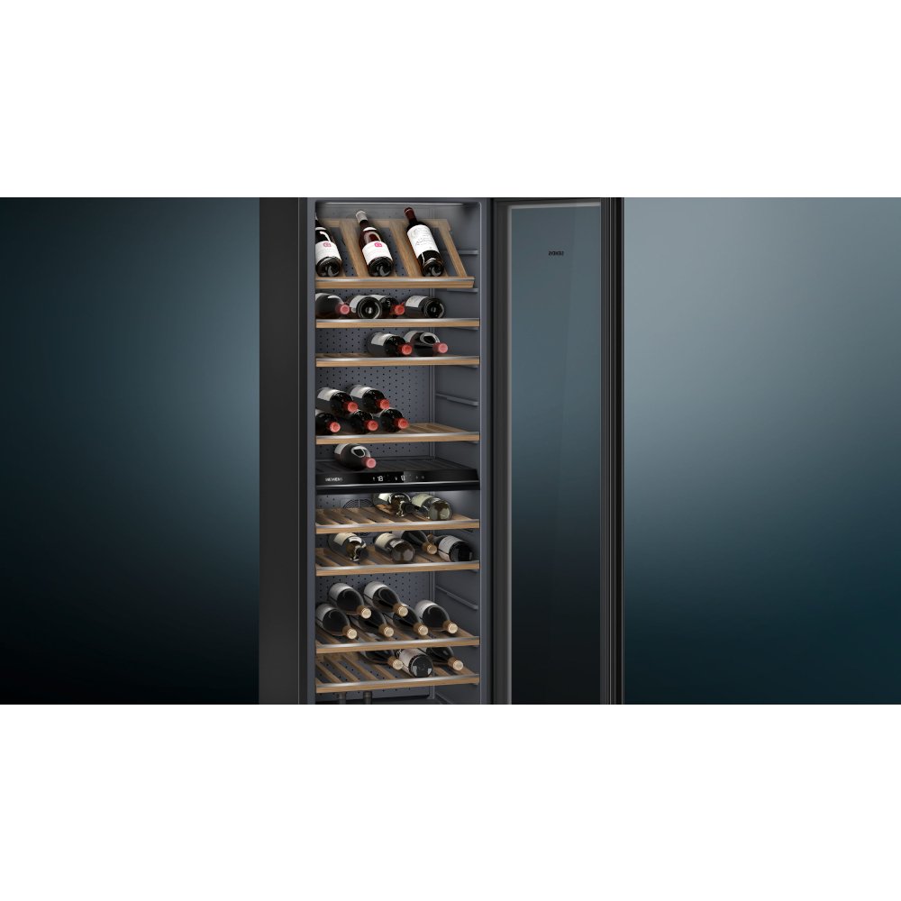 Siemens KW36KATGA iQ500 Wine Cooler, Black, G Rated