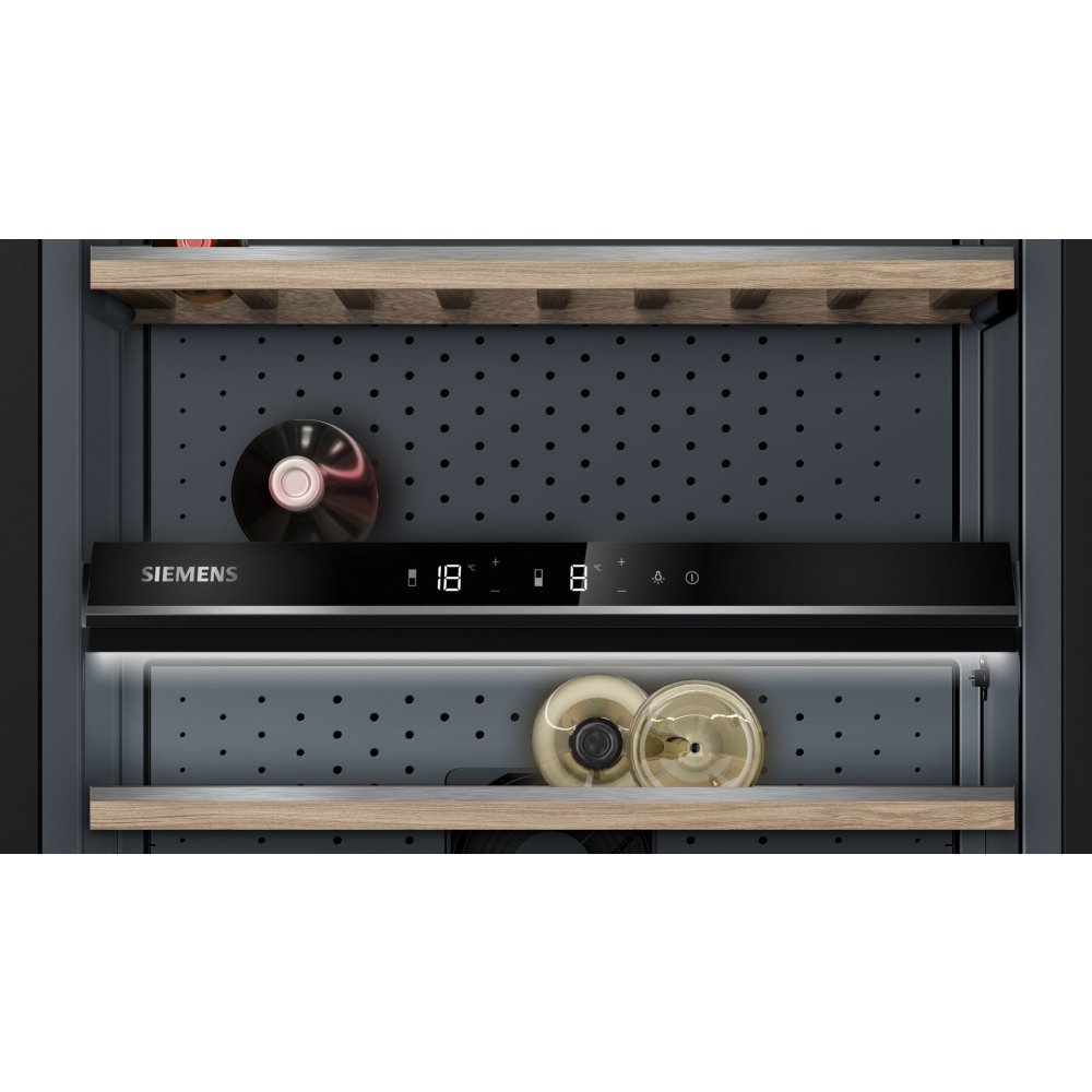 Siemens KW36KATGA iQ500 Wine Cooler, Black, G Rated