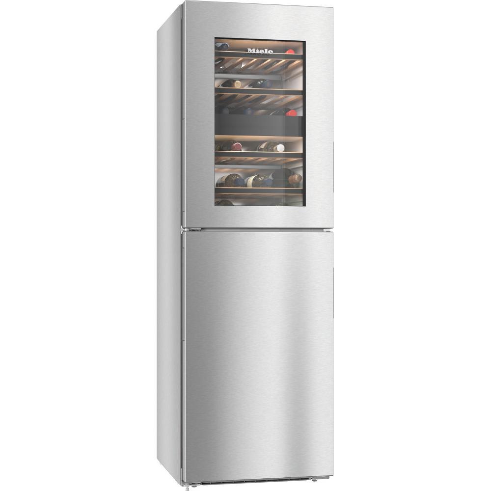 Buy Miele KWNS28462E CleanSteel Freezer with Ice Maker and Wine