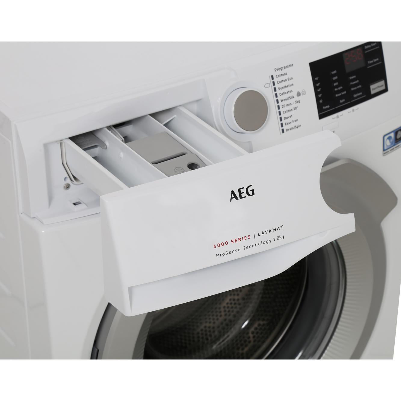 Buy AEG L6FBI842N 6000 Series Washing Machine (L6FBI842N) White