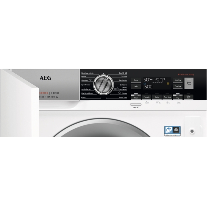Buy AEG L7WC8632BI 7000 Series Integrated Washer Dryer White Marks