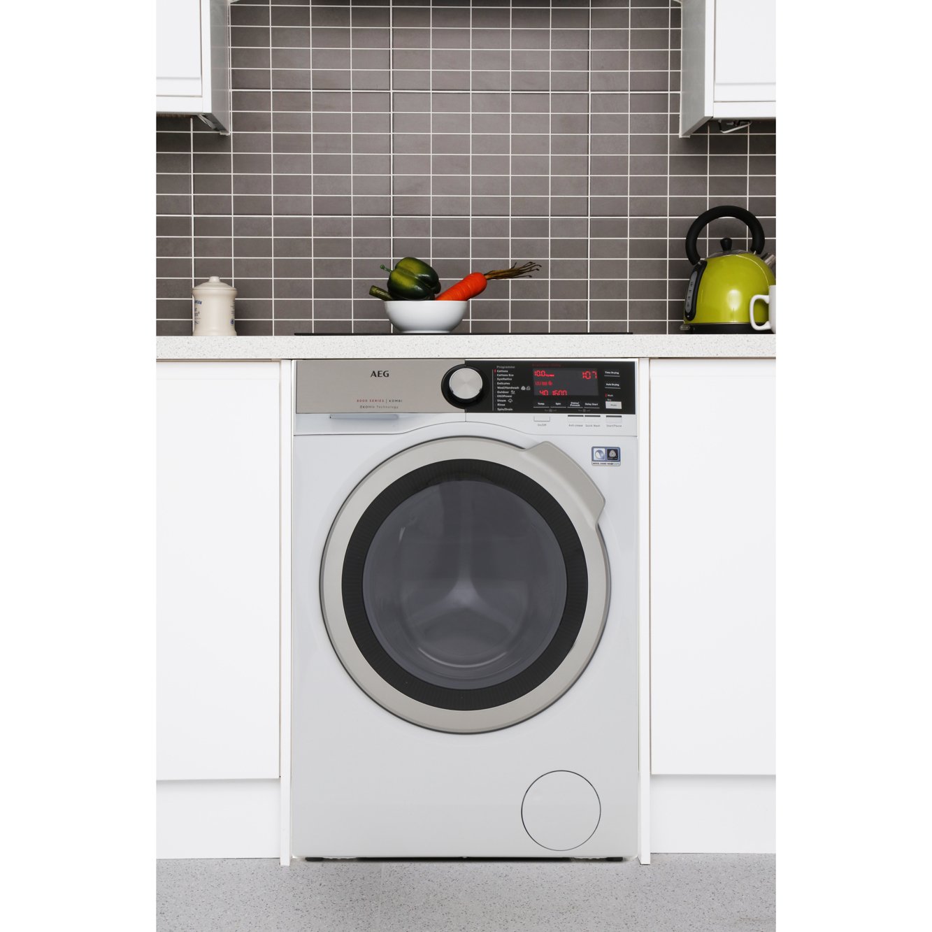 Buy AEG L8WEC166R 8000 Series Washer Dryer White Marks Electrical