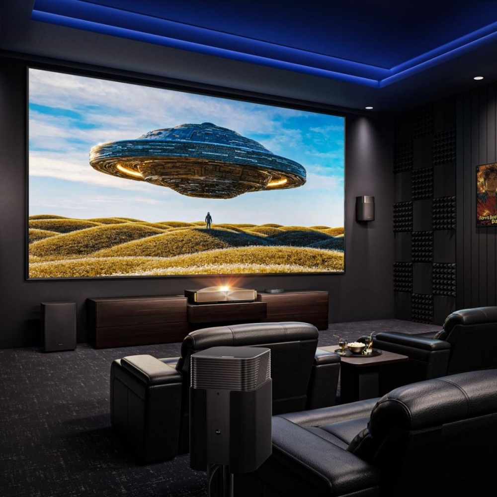 Hisense L9Q Laser Smart Television, 4K Ultra HD, Brass