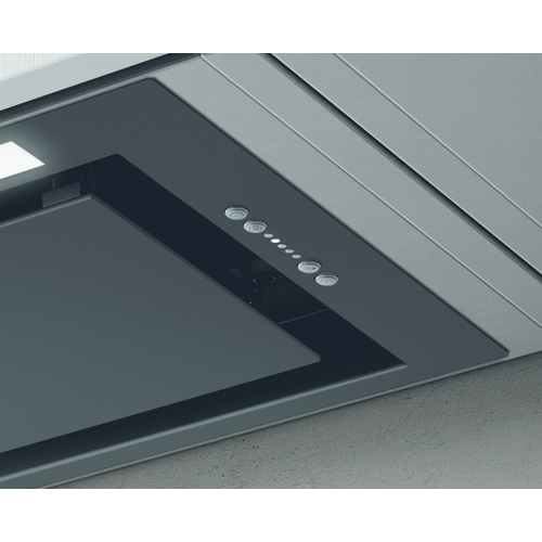 Elica LANE-60-BLK Canopy Cooker Hood, Black, B Rated