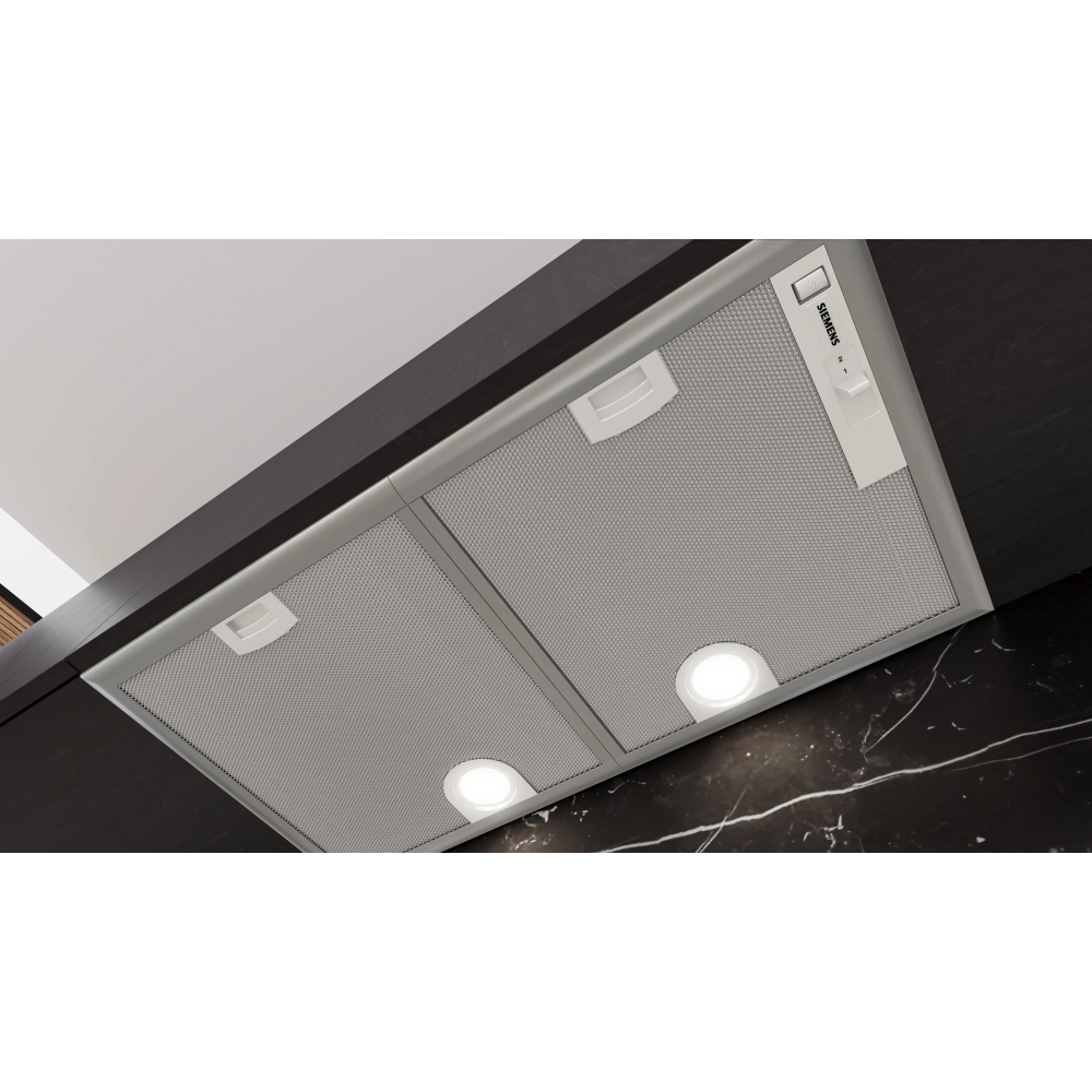 Siemens LB75566GB Canopy Cooker Hood, Silver, D Rated