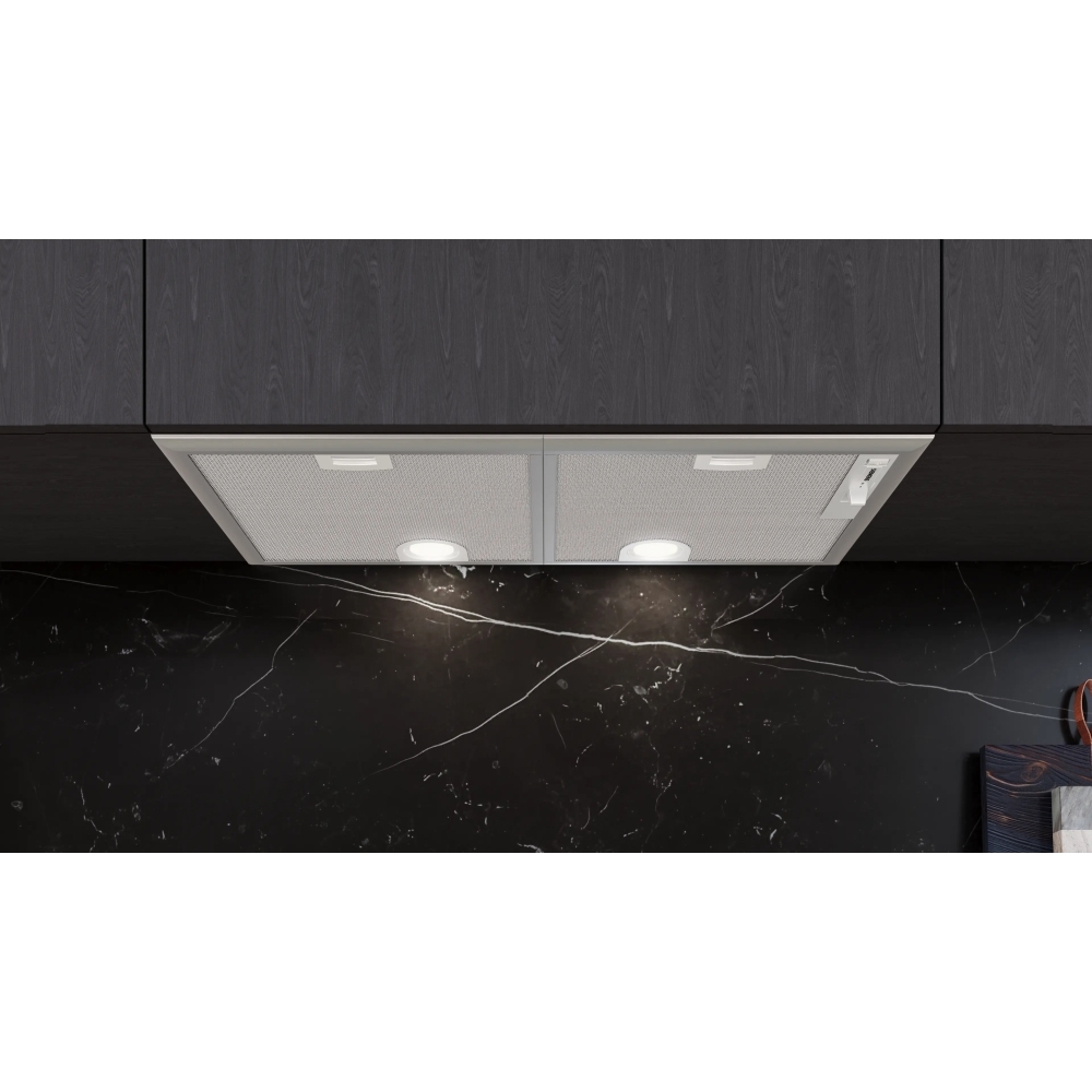 Siemens LB75566GB Canopy Cooker Hood, Silver, D Rated