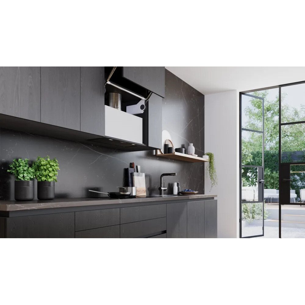 Siemens LB77NAC60B iQ500 Canopy Cooker Hood, Black, A Rated