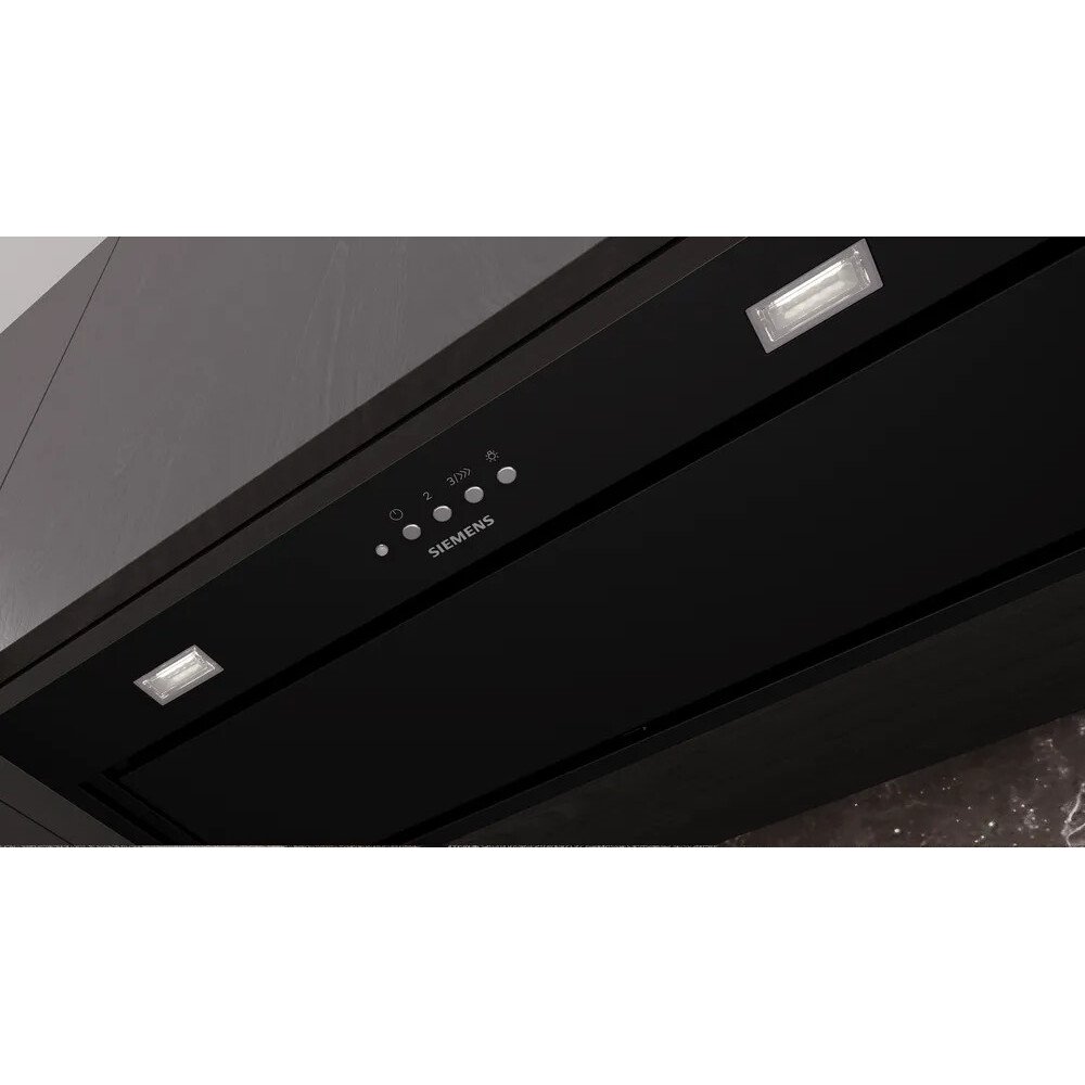 Siemens LB77NAC60B iQ500 Canopy Cooker Hood, Black, A Rated