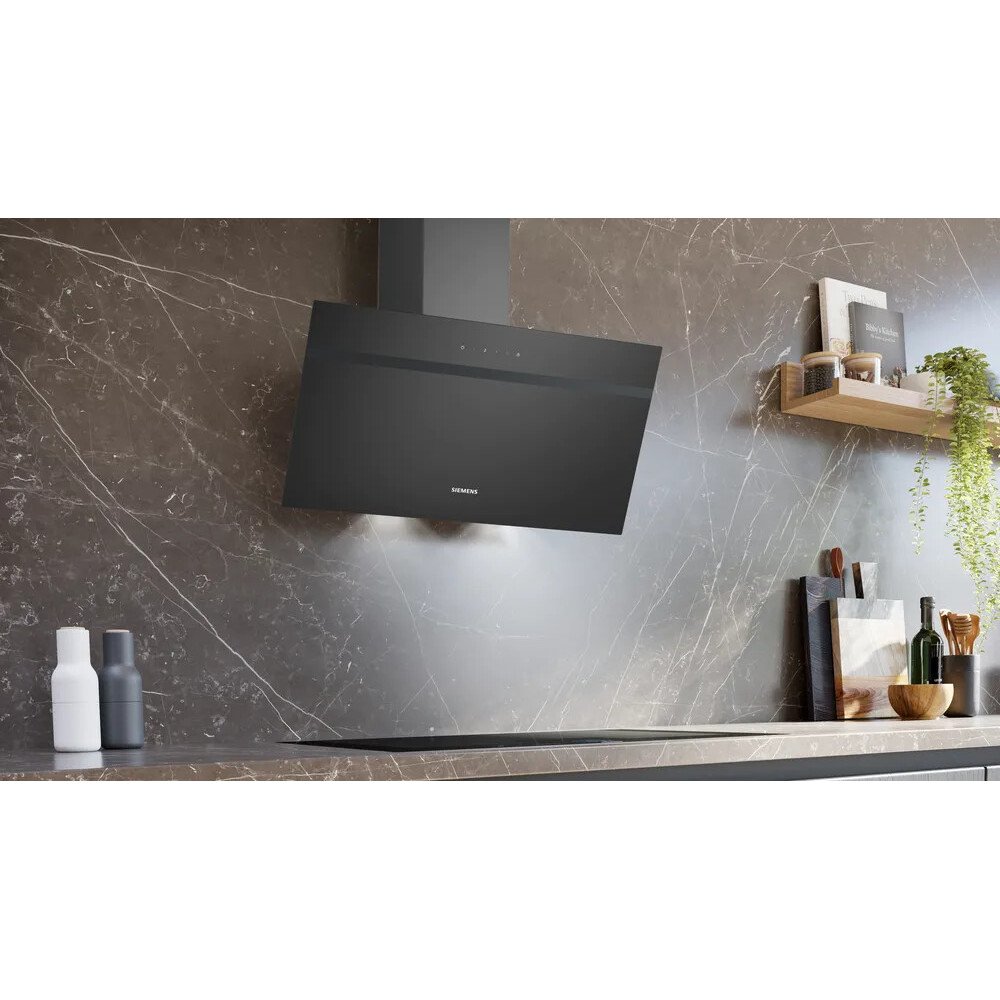 Siemens LC85KDK60B iQ100 80cm Chimney Cooker Hood, Black, A Rated