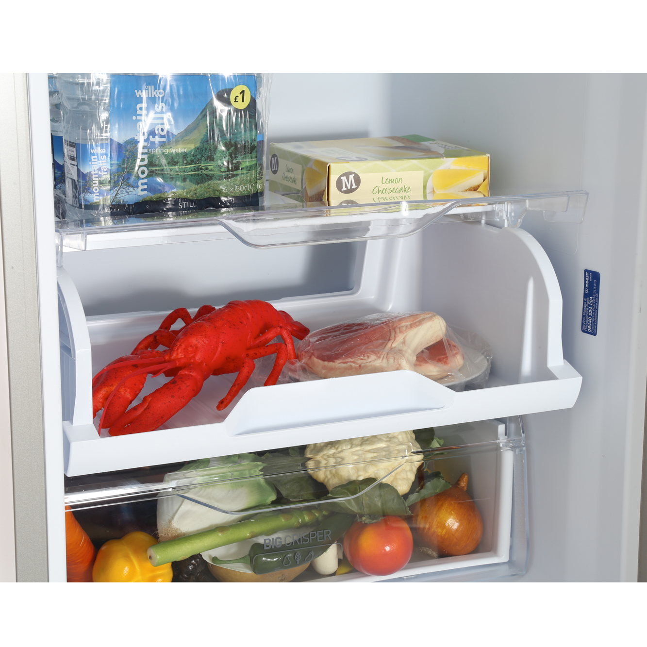 Buy Indesit LD70N1S Frost Free Fridge Freezer Silver Marks Electrical