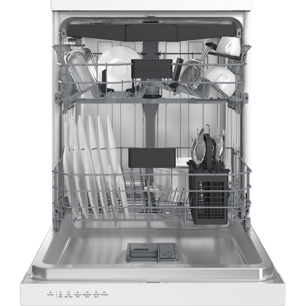 Blomberg LDF52320W Dishwasher, 15 Place Settings, White, D Rated
