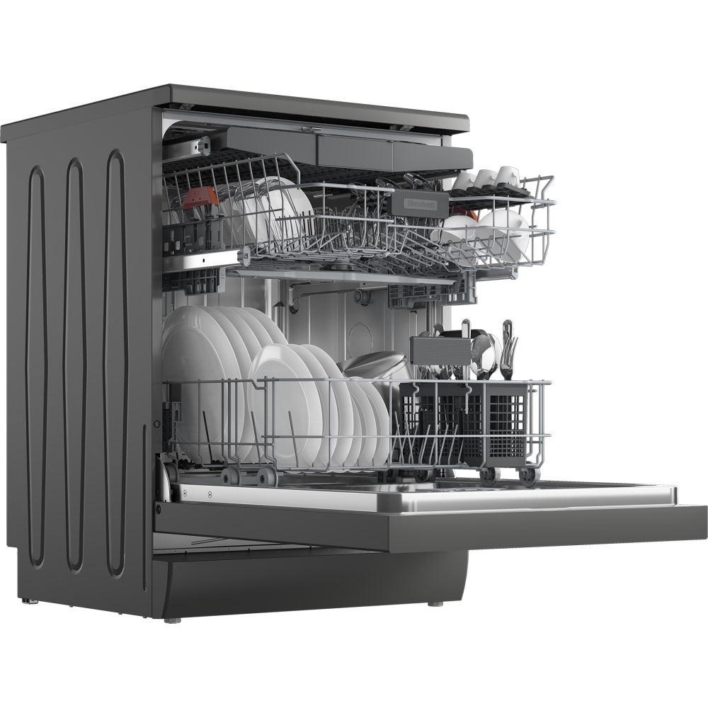 Blomberg LDF53400G Dishwasher, 15 Place Settings, Grey, C Rated