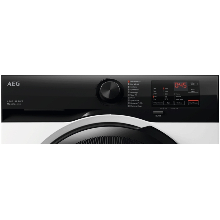 AEG LFED61844B Washing Machine, 8kg, 1400 Spin, White, A Rated