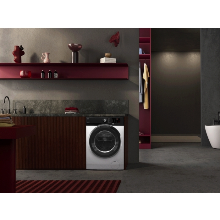 AEG LFED61844B Washing Machine, 8kg, 1400 Spin, White, A Rated
