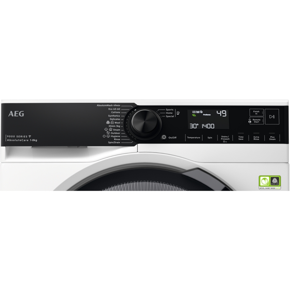 AEG LFR94846WS Washing Machine, 8kg, 1400 Spin, White, A Rated