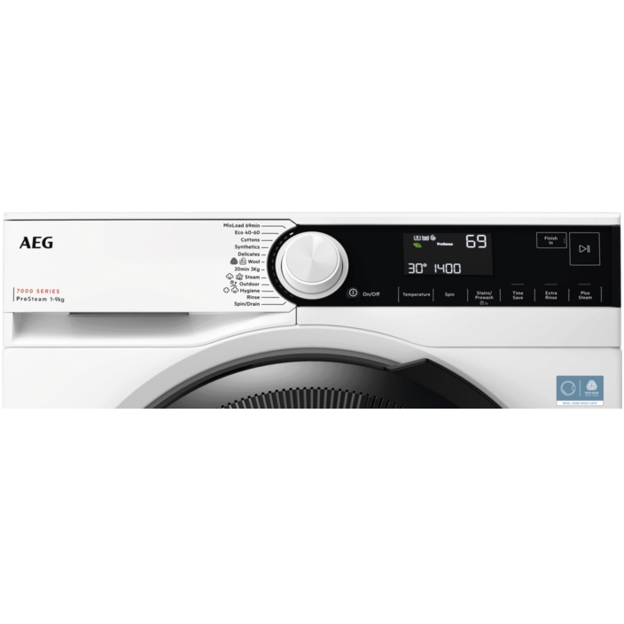 AEG LFSR73944B Washing Machine, 9kg, 1400 Spin, White, A Rated