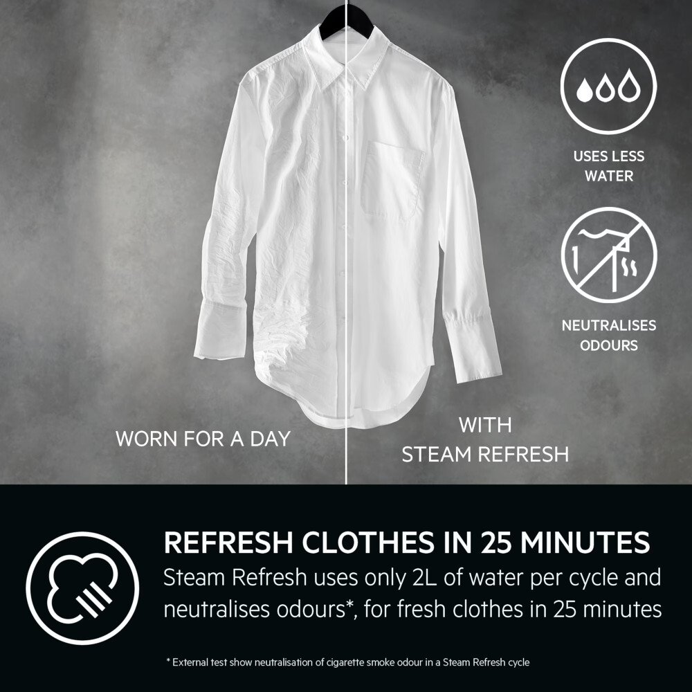 AEG LFSR7484U4B Washing Machine, 8kg, 1400 Spin, Black, A Rated