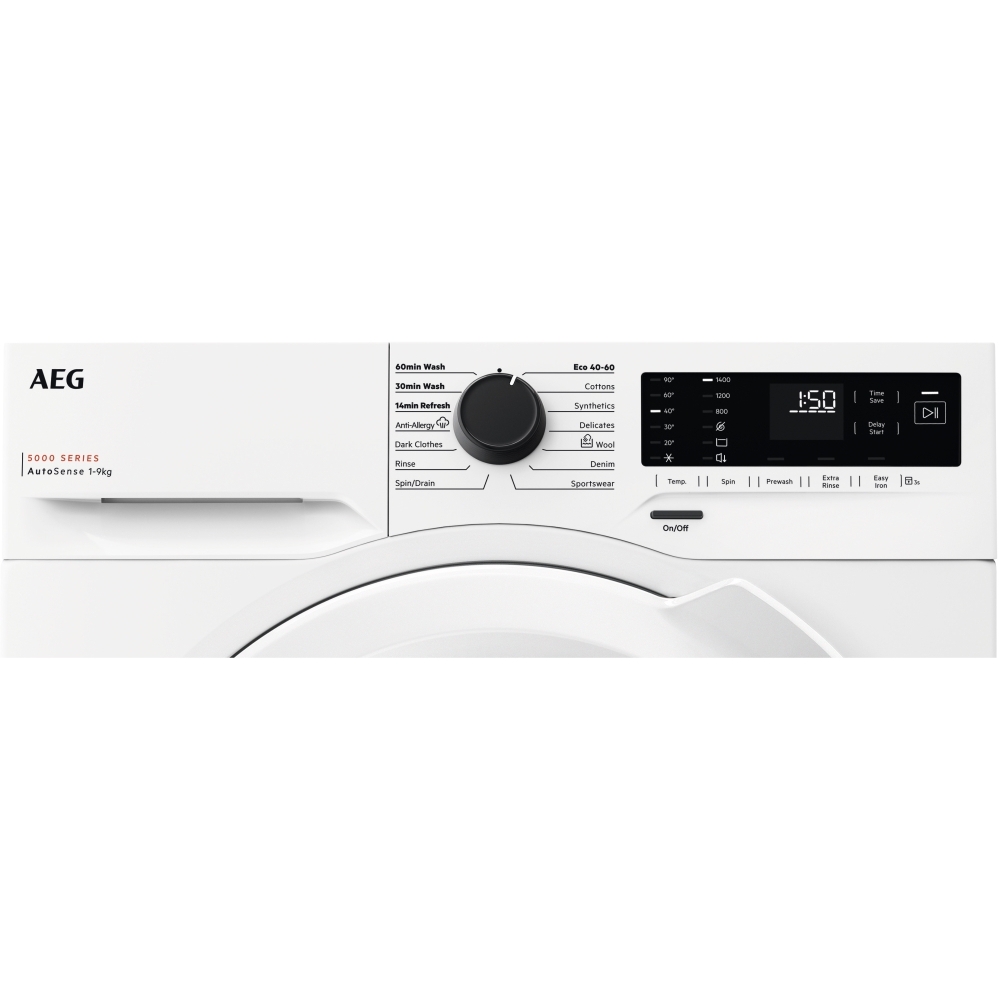 AEG LFX50142B Washing Machine, 10kg, 1400 Spin, White, A Rated