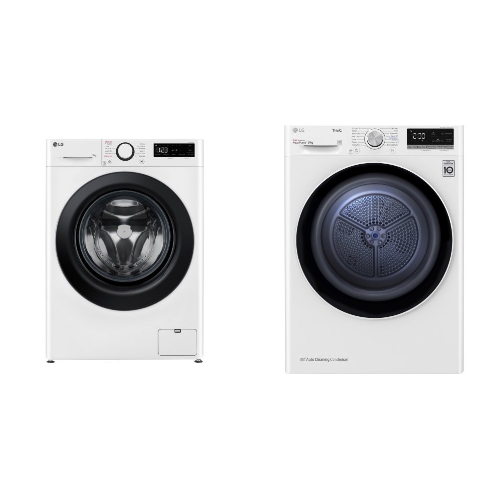 LG Washing Machine & Heat Pump Tumble Dryer Pack