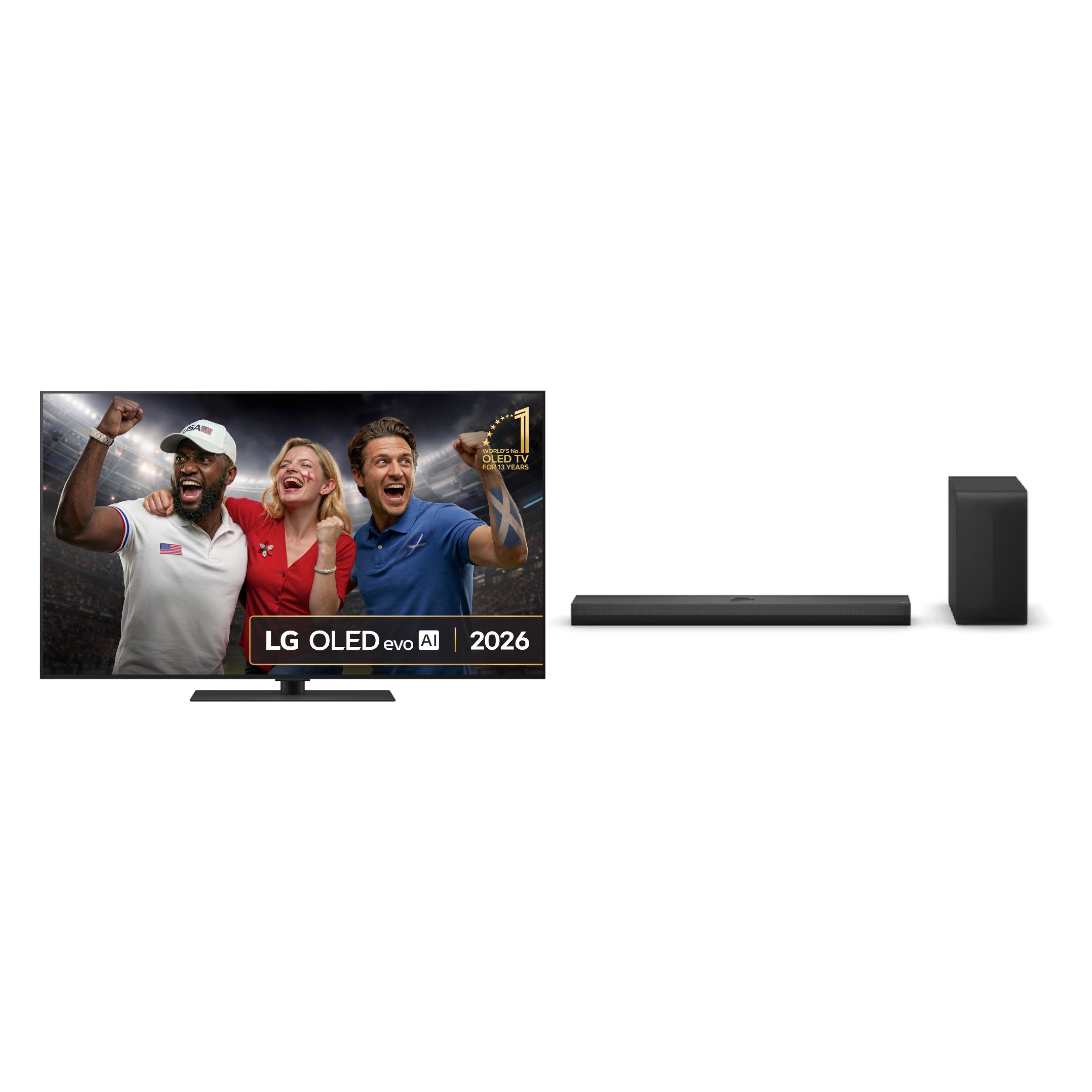 LG OLED55G66LS 55" OLED evo Smart Television + US70TY.AGBRLLD Sound Bar