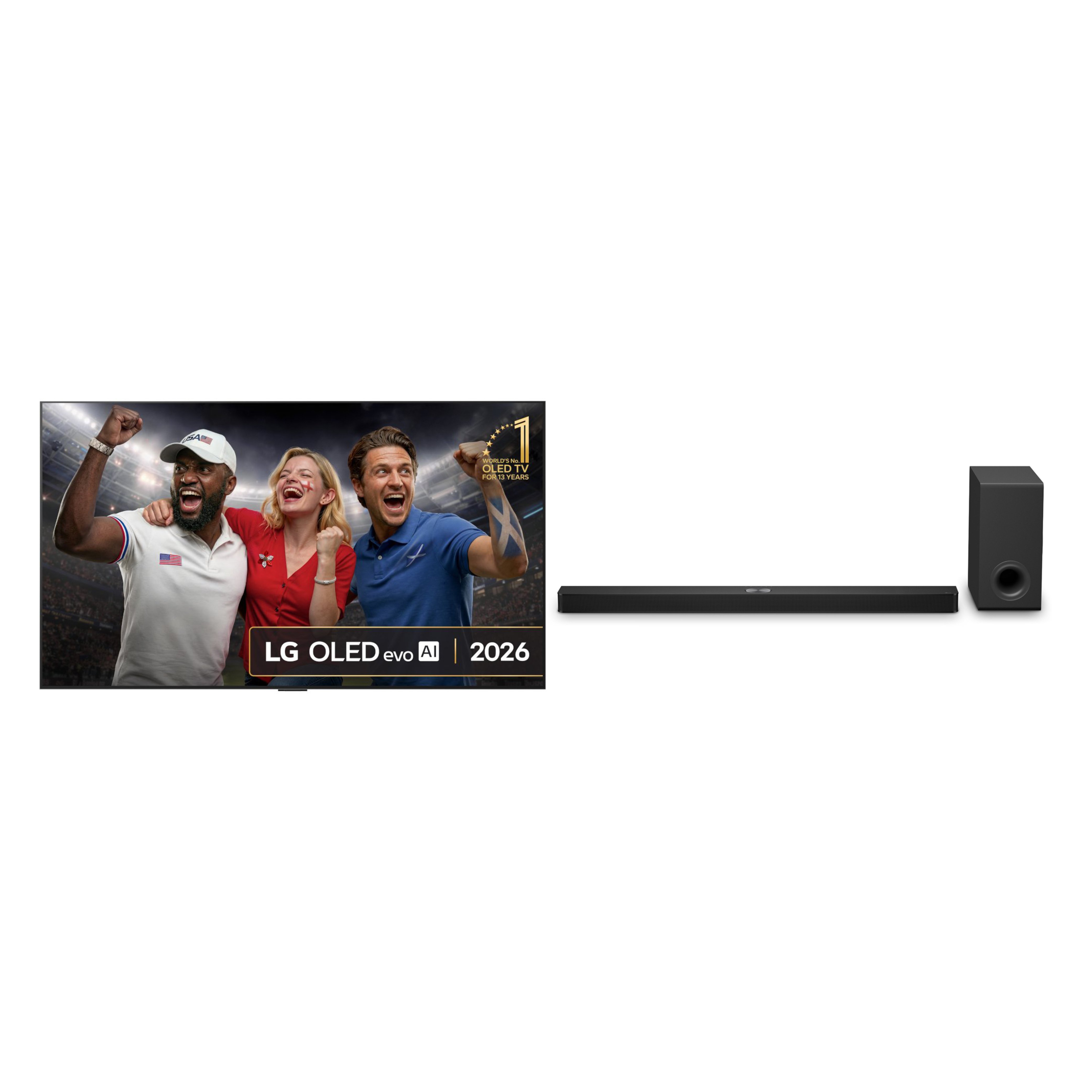 LG OLED65G64LW 65" OLED evo Smart Television + US90TY.DGBRLLK Sound Bar
