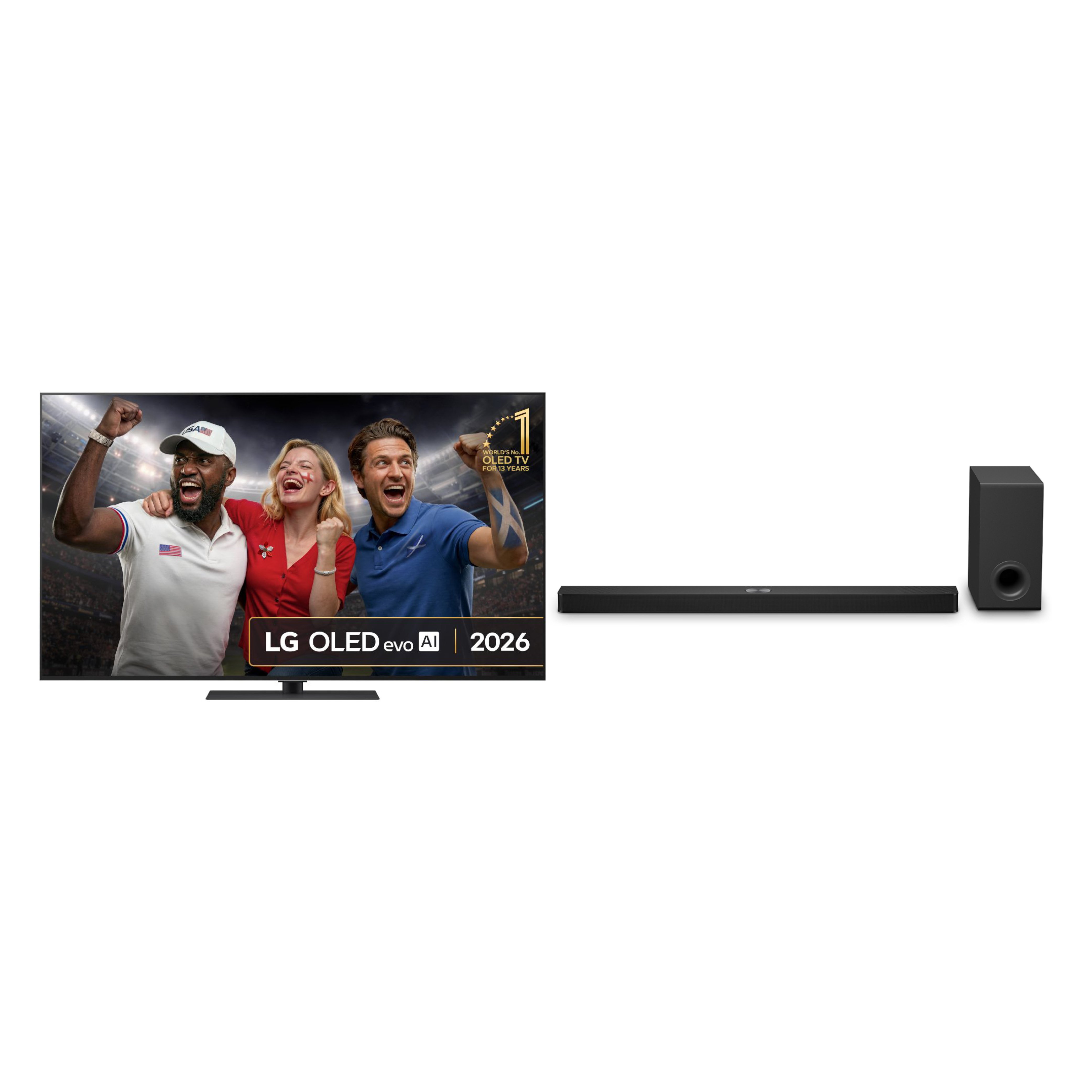 LG OLED65G66LS 65" OLED evo Smart Television + US90TY.DGBRLLK Sound Bar