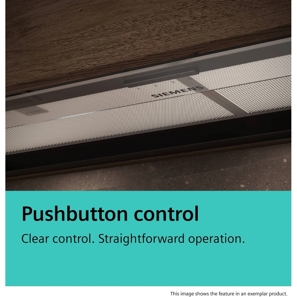 Siemens LJ65BCC60B Integrated Cooker Hood, Black, B Rated