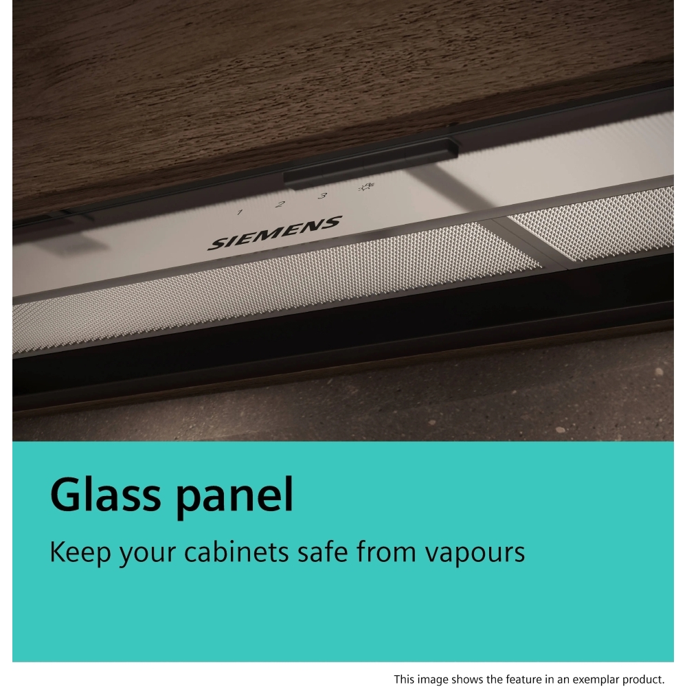 Siemens LJ65BCC60B Integrated Cooker Hood, Black, B Rated