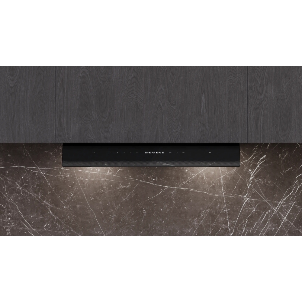 Siemens LJ68BET60B iQ700 Integrated Cooker Hood, Black, A+ Rated