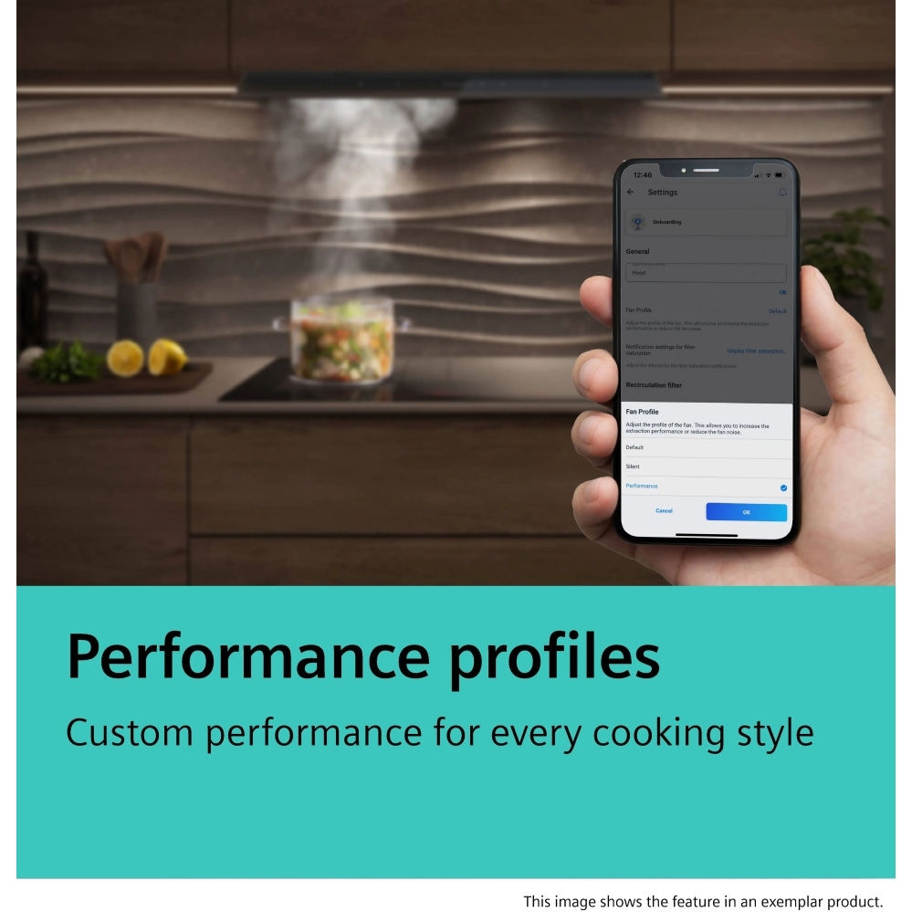 Siemens LJ88BET60B Integrated Cooker Hood, Black, A+ Rated