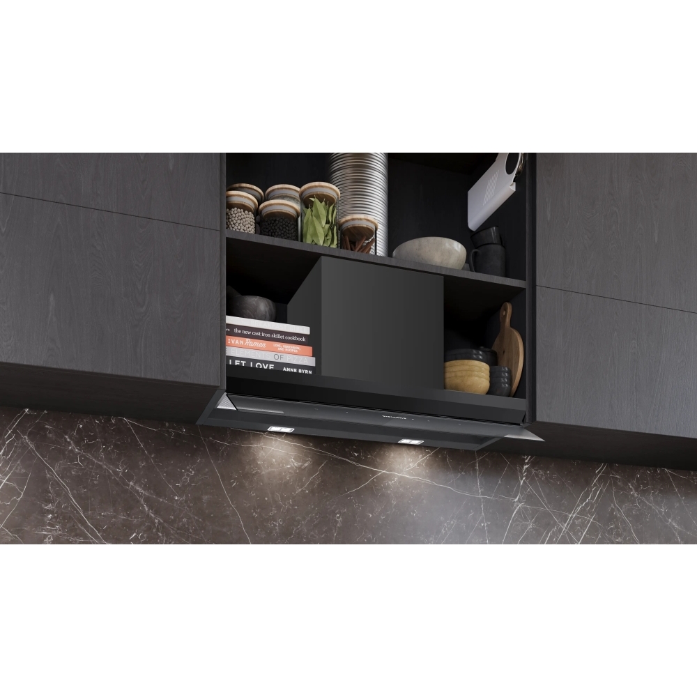 Siemens LJ88BET60B Integrated Cooker Hood, Black, A+ Rated
