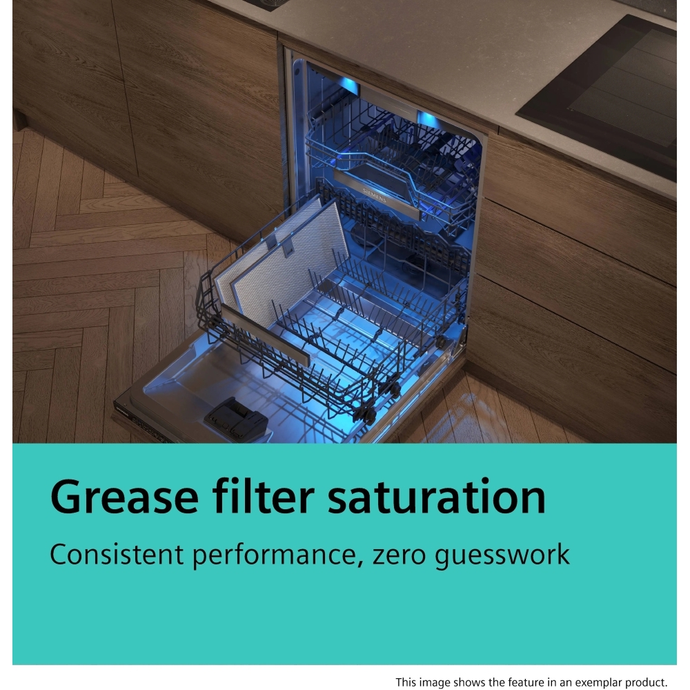 Siemens LJ98BET60B Integrated Cooker Hood, Black, A+ Rated