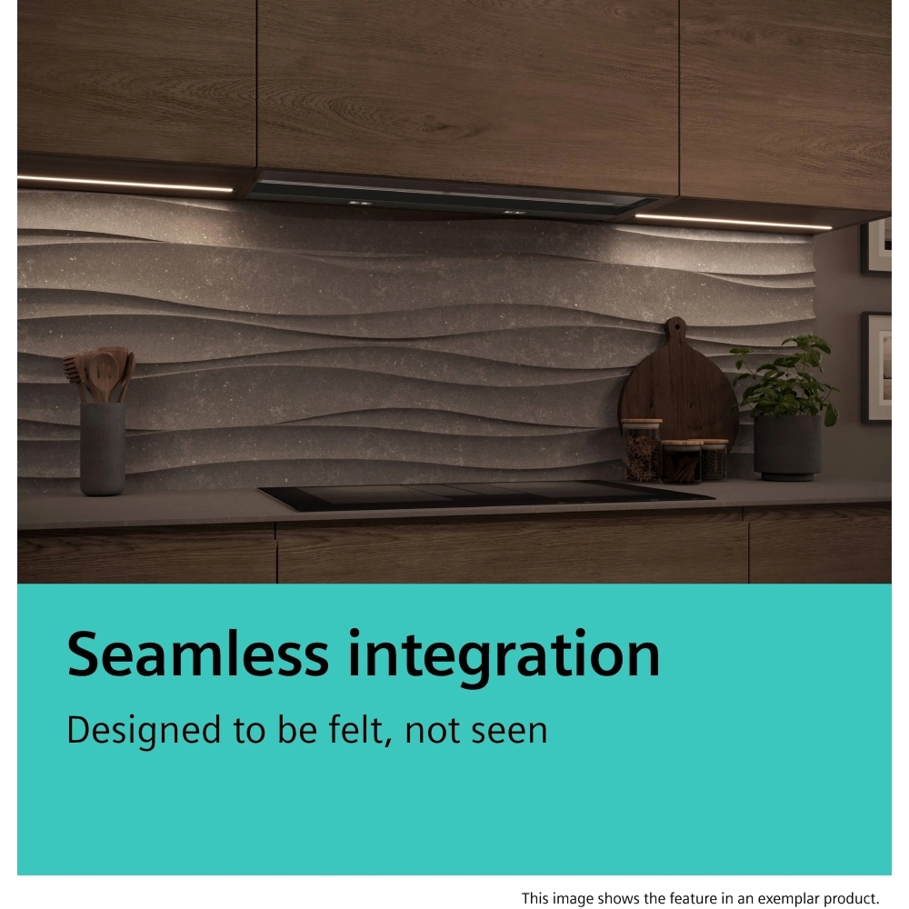 Siemens LJ98BET60B Integrated Cooker Hood, Black, A+ Rated