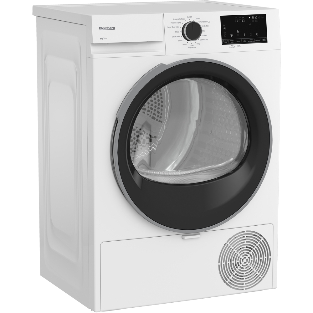 Blomberg LTA18320W Heat Pump Tumble Dryer, 8kg, White, A++ Rated