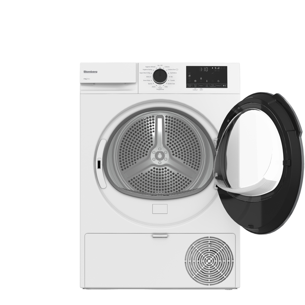 Blomberg LTA18320W Heat Pump Tumble Dryer, 8kg, White, A++ Rated