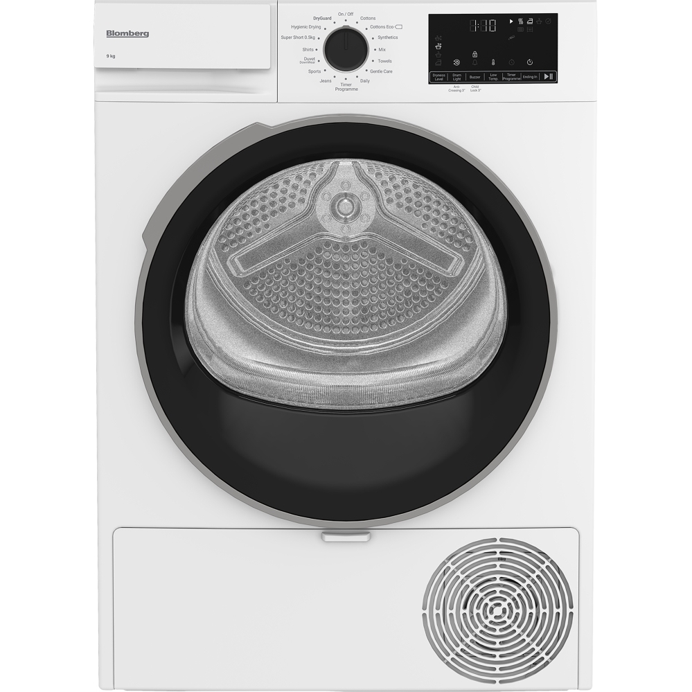 Blomberg LTA19321W Heat Pump Tumble Dryer, 9kg, White, A++ Rated