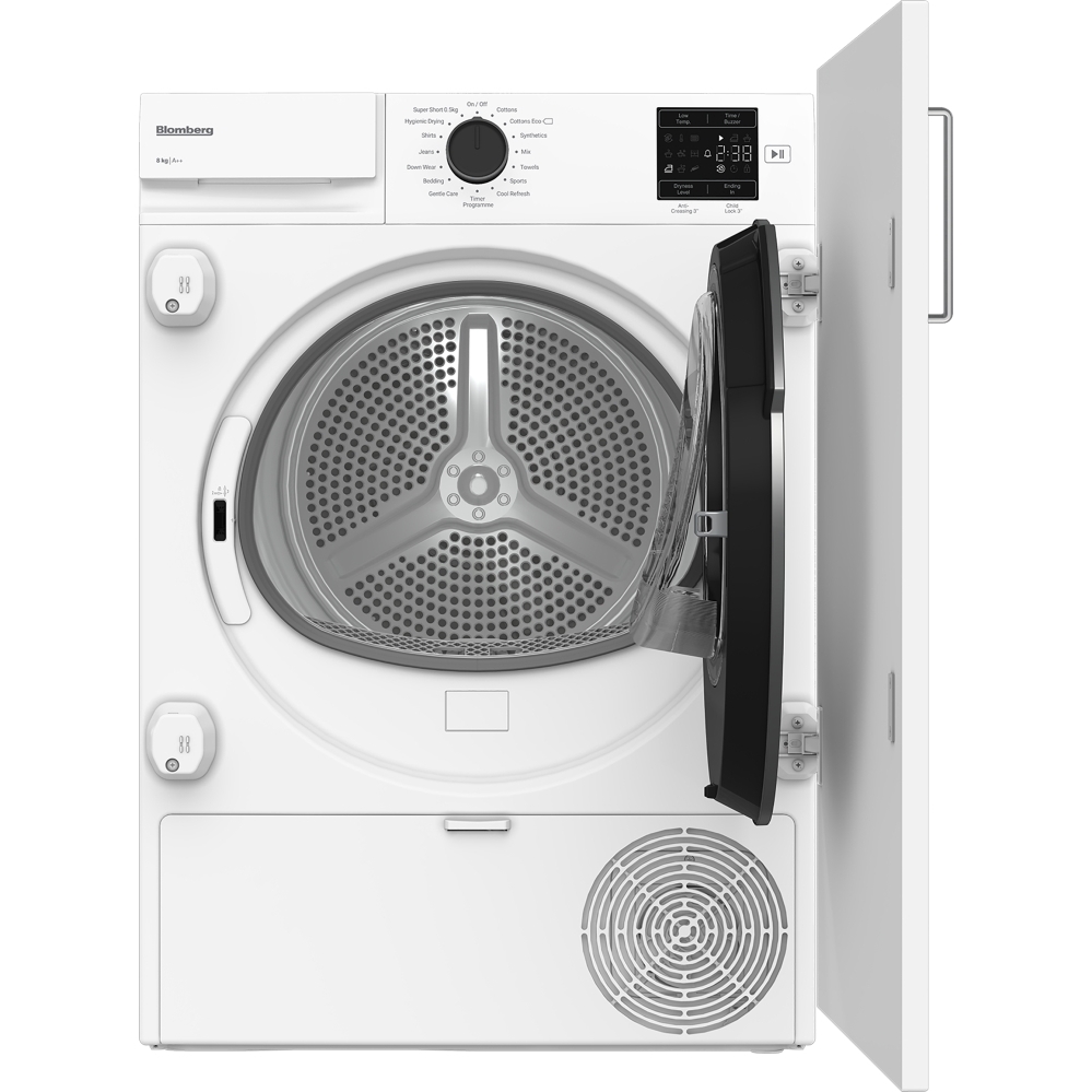 Blomberg LTDIP08310 Integrated Heat Pump Tumble Dryer, 8kg, White, A++ Rated