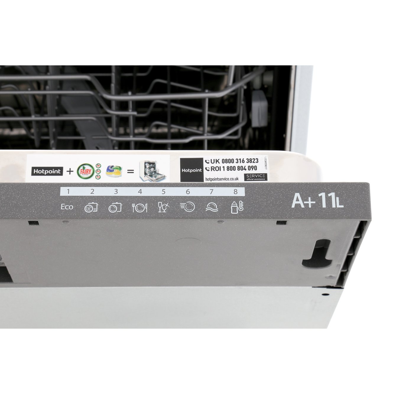 Buy Hotpoint Aquarius LTF8B019 Built In Fully Integrated Dishwasher (LTF8B019UK) Graphite