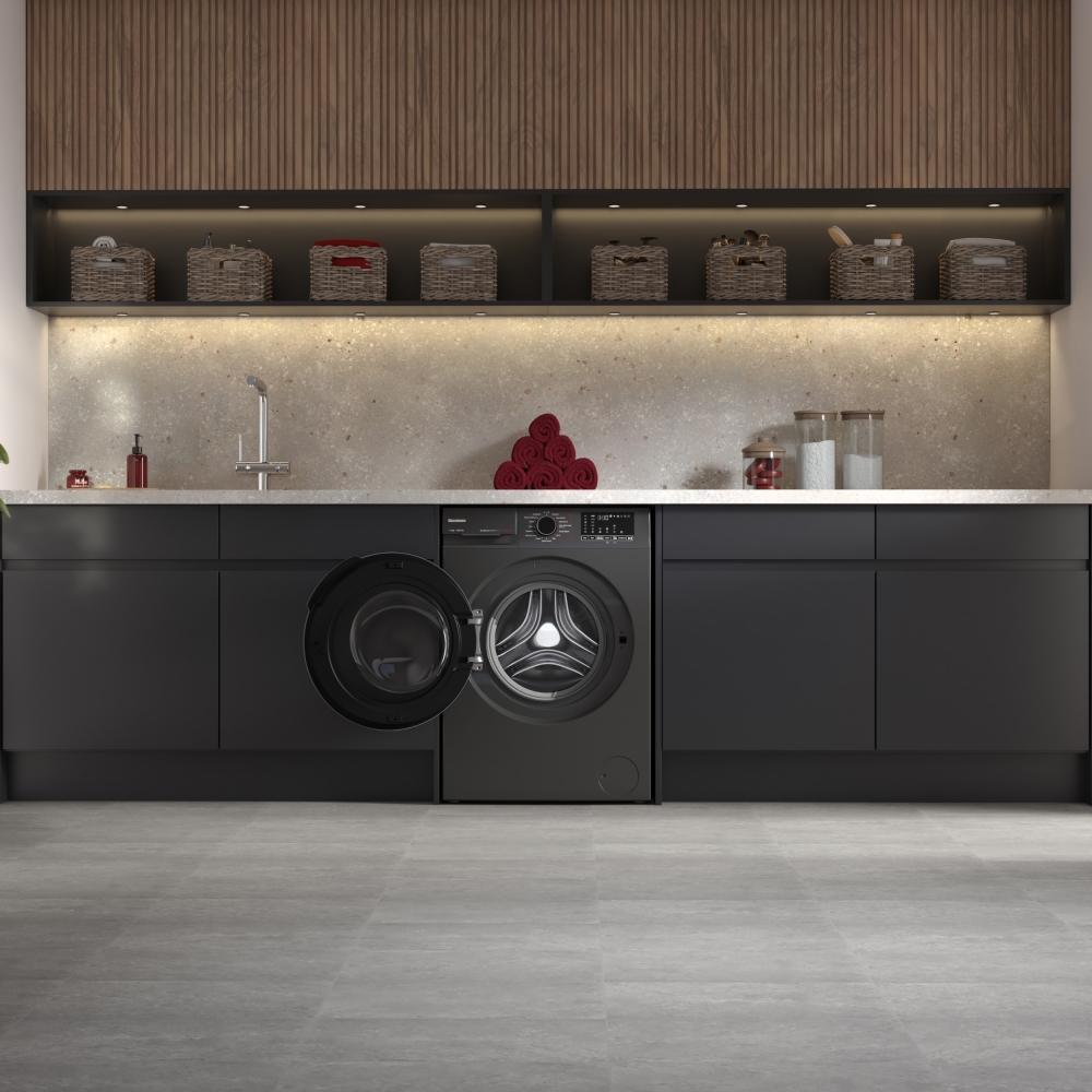 Blomberg LWA18461G Washing Machine, 8kg, 1400 Spin, Grey, A Rated