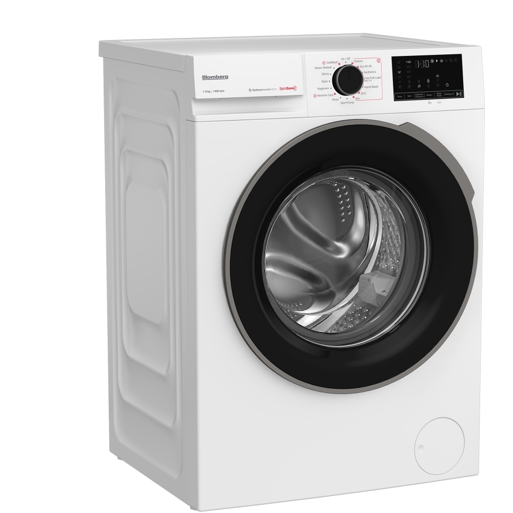 Blomberg LWA18461W Washing Machine, 8kg, 1400 Spin, White, A Rated