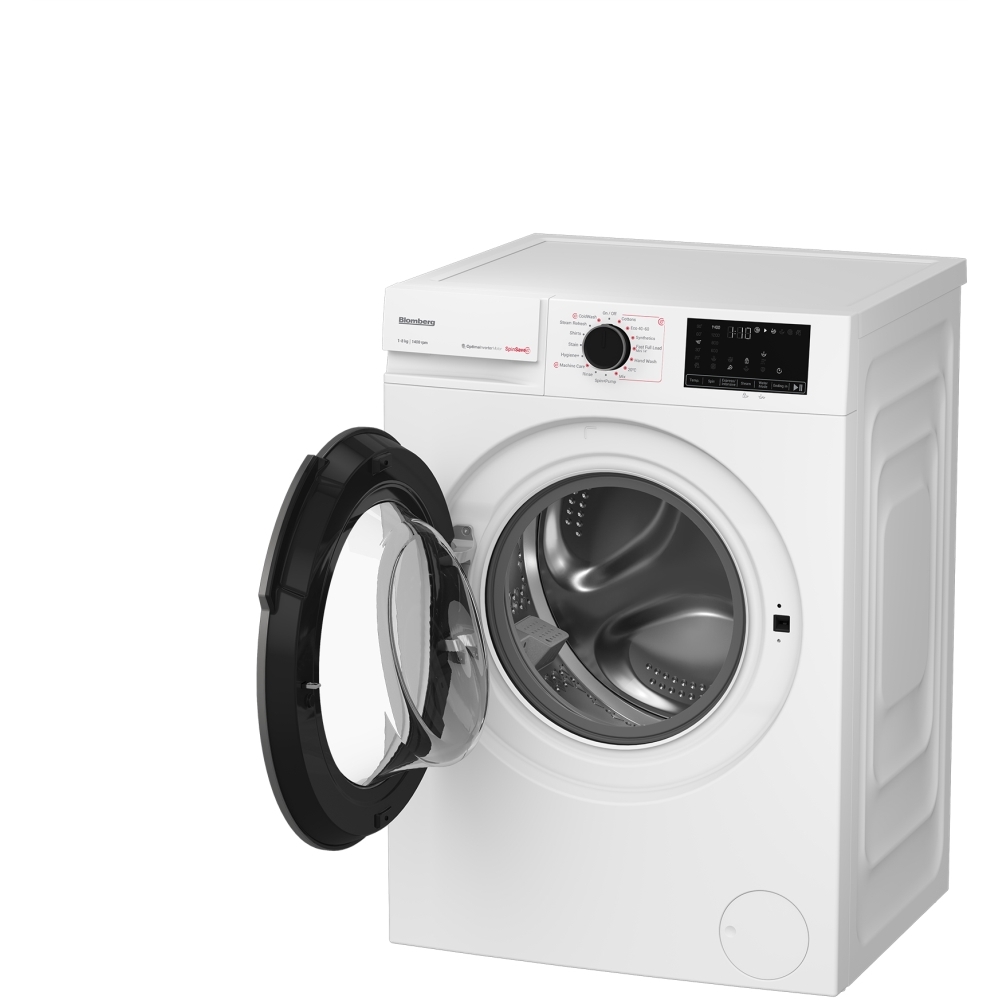Blomberg LWA18461W Washing Machine, 8kg, 1400 Spin, White, A Rated