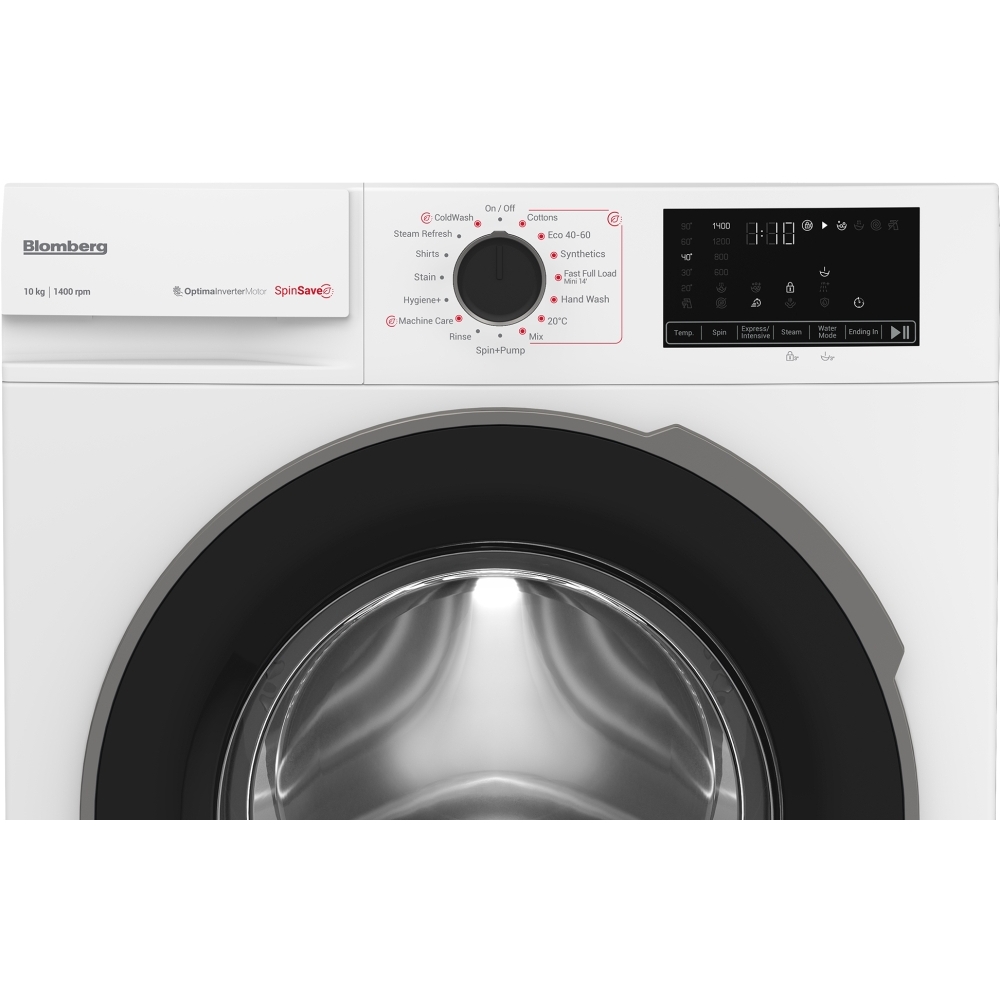 Blomberg LWA210461W Washing Machine, 10kg, 1400 Spin, White, A Rated