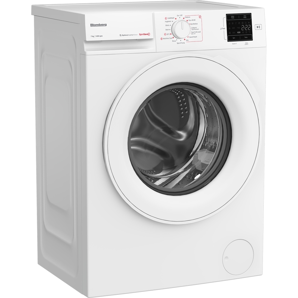Blomberg LWA27461W Washing Machine, 7kg, 1400 Spin, White, A Rated