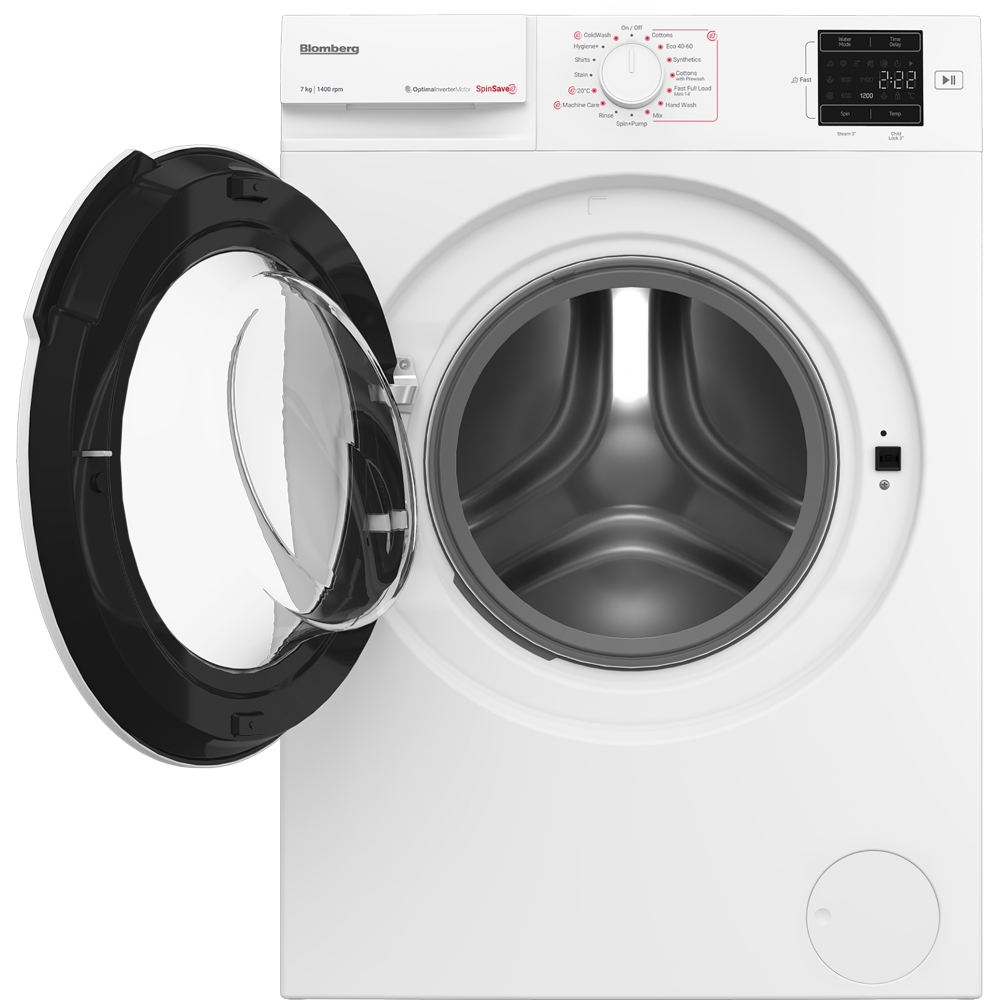 Blomberg LWA27461W Washing Machine, 7kg, 1400 Spin, White, A Rated